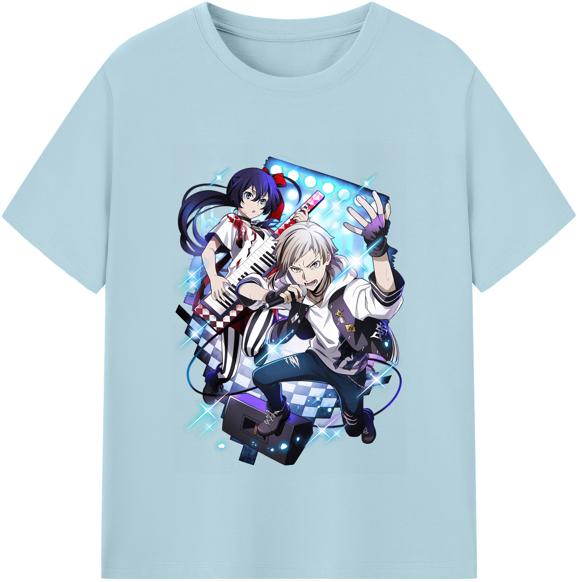 （画像用） 文豪ストレイドッグス Bungo Stray Dogs 綿100％半袖Tシャツ（フロントプリント）